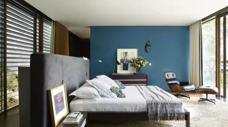 mid century modern bedroom interior design